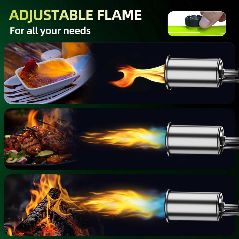 SEESE Propane Torch | Adjustable Flame with Safety Lock – Searing Steak, Lighting BBQs, Charcoal & Fireplaces
