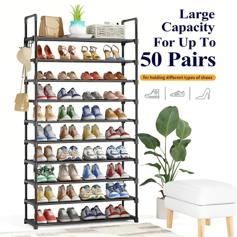 Kitsure™ Multi-Tier Shoe Rack with Side Handles