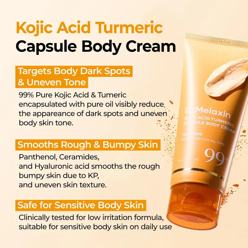 Dr.Melaxin Kojic Acid & Turmeric Brightening 3-Piece Set for Face & Body