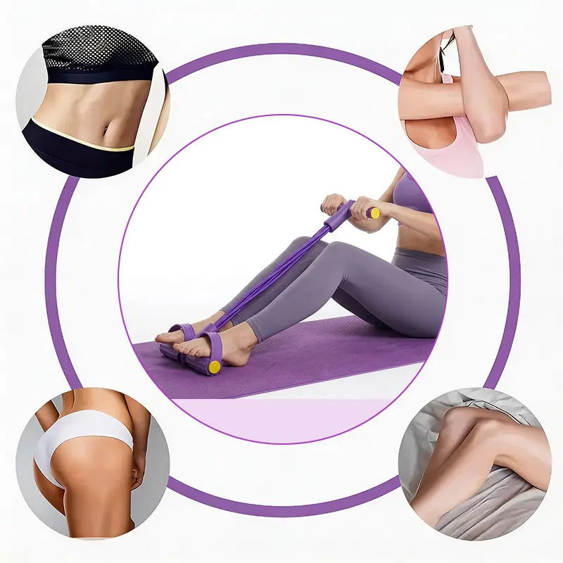Eco-Friendly Natural Latex Resistance Bands | Adjustable Loop Straps for Arm, Waist & Yoga Training – Home Gym Essential