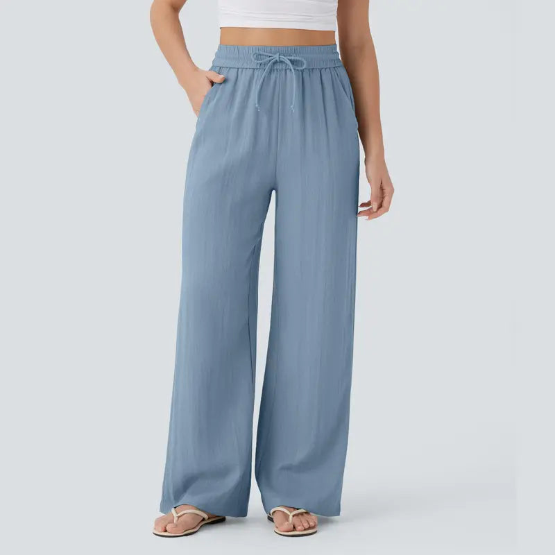 Halara™ Soft Touch Drawstring Wide-Leg Pants with Pockets