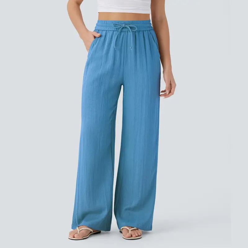 Halara™ Soft Touch Drawstring Wide-Leg Pants with Pockets