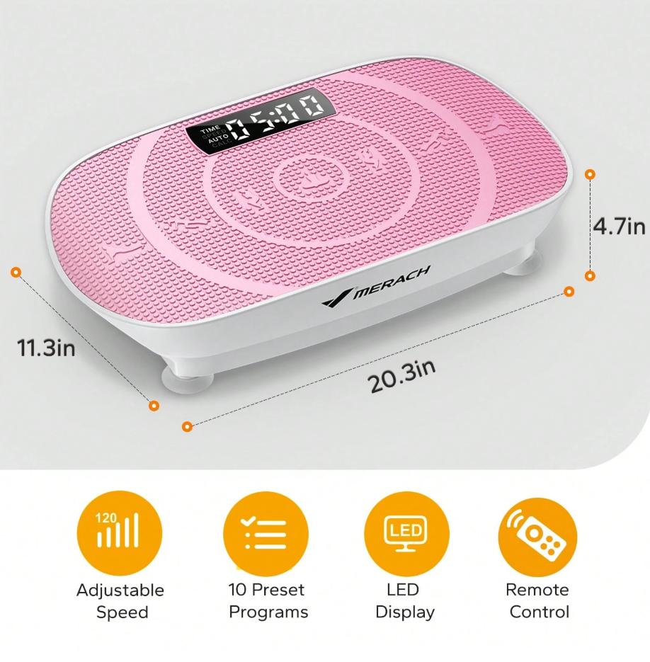 Merach Slim Vibration Plate (Lymphatic Drainage & Whole-Body Toning)