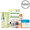 [Dr.Melaxin Official] 8-Step Glass Skin Routine | Pore + Acne + Glow All-in-One Kit with Cactus Cooling to De-puff, Kojic Spot Correction & Advanced Skin Density Support