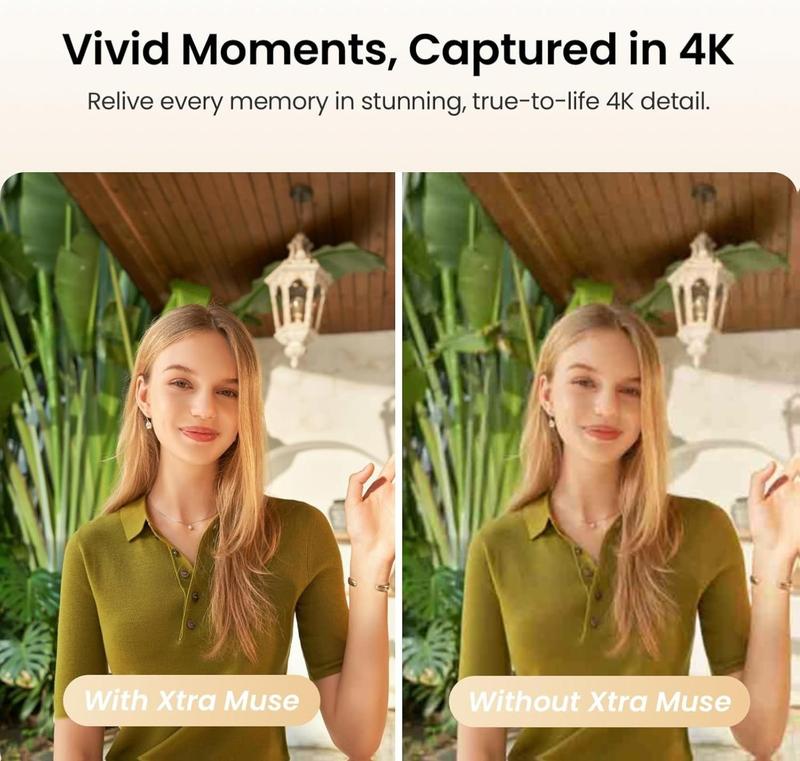 Xtra Muse Vlogging Camera | 4K/120fps with 3-Axis Gimbal Stabilizer – Fast Focus, Face Tracking & Portable for Travel