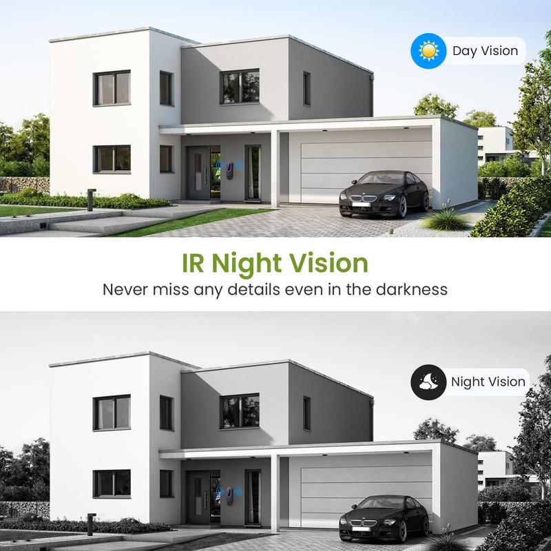 Wireless 1080P Video Doorbell Camera with AI Detection
