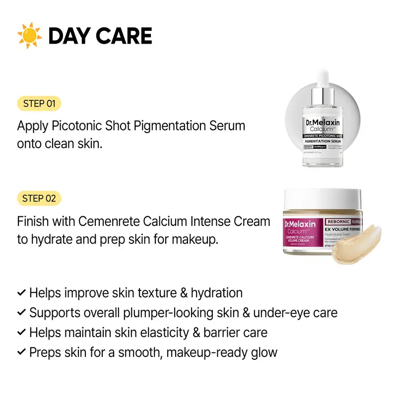 [Dr.Melaxin Official] Eyephalt Day & Night Firming Routine Set | Calcium Collagen & EGF Care | Korean Cosmetics
