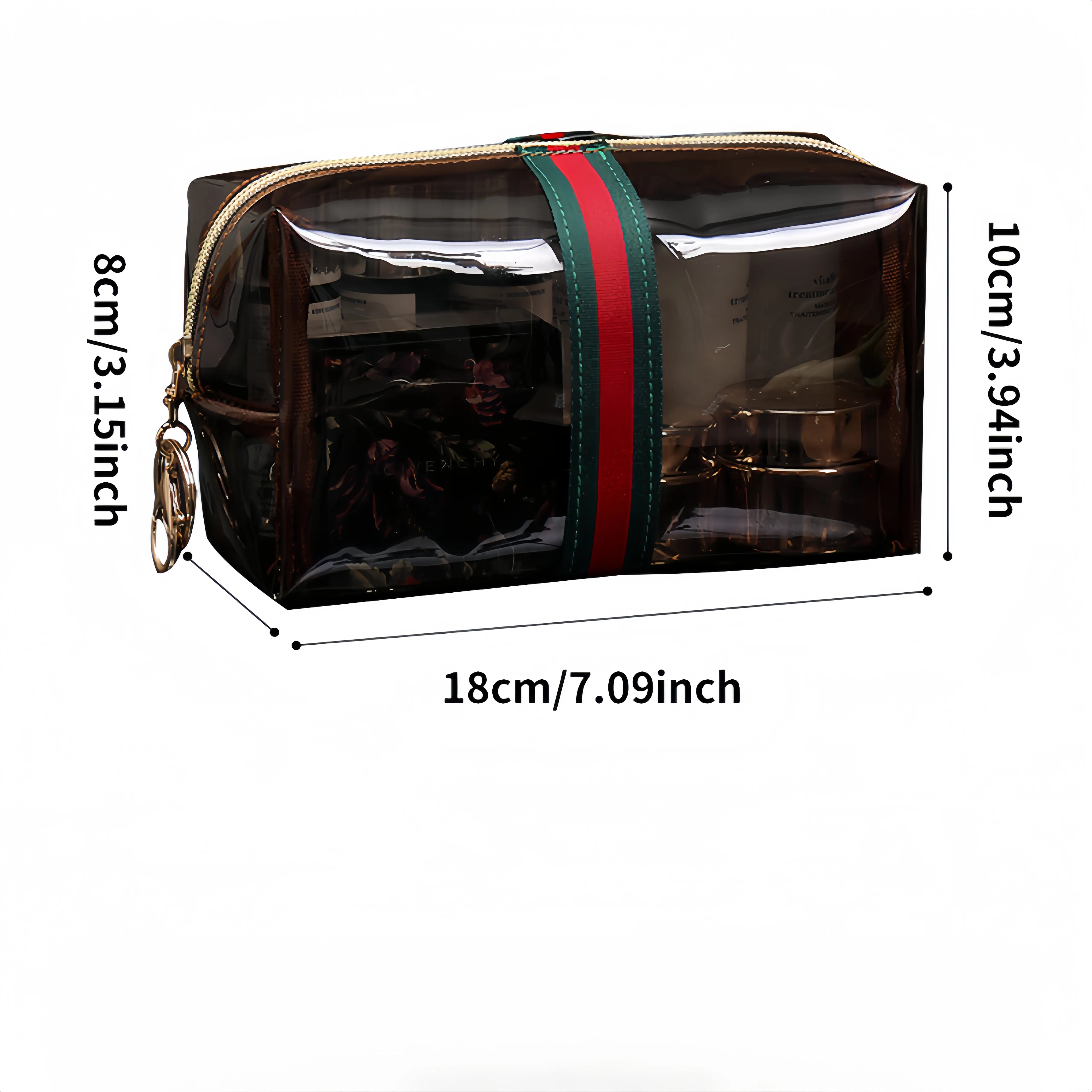 3-Pack Retro Vanity Makeup Bag Set | Large-Capacity, Waterproof & Transparent – Travel Storage for Toiletries, Skincare & Cosmetics