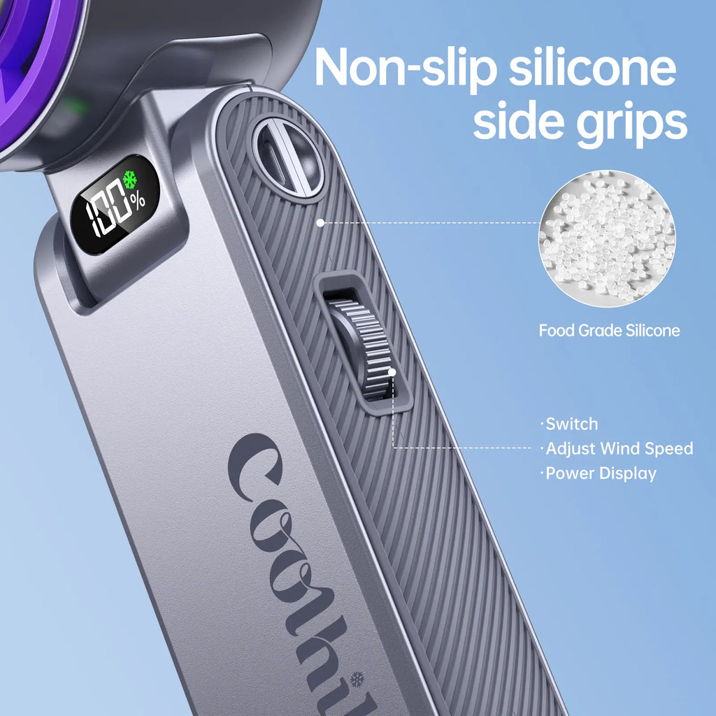 Ultra-Powerful Foldable Turbo Fan (199 Speeds & Smart LED Display)
