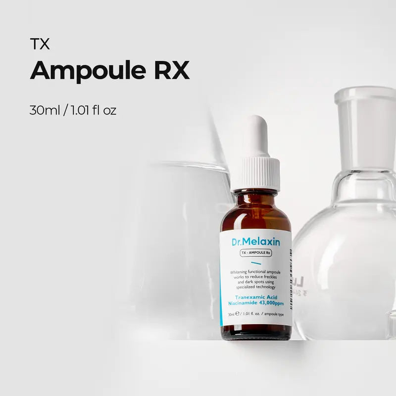 [Dr.Melaxin Official] TX Tranexamic Acid Dark Spot Care Line | TX Ampoule Cleanser + Peeling Toner + Ampoule Rx + Cream + Eye Cream | Dark Spot