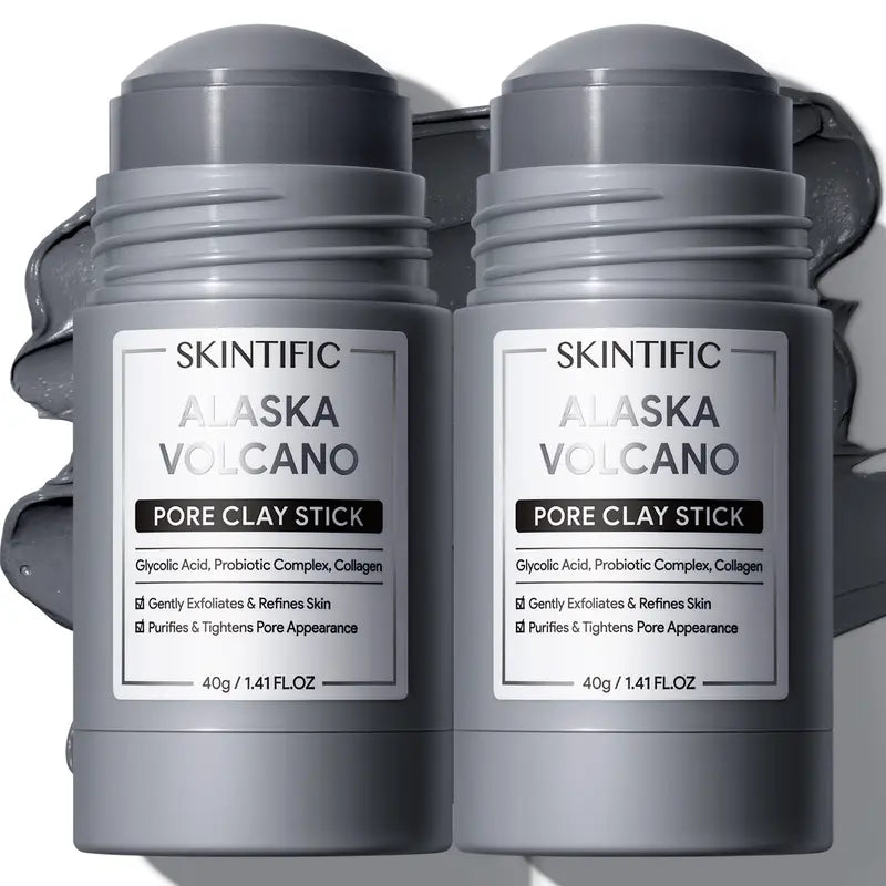 SKINTIFIC™ Mugwort & Volcano Clarifying Clay Stick Combo(2-Pack)