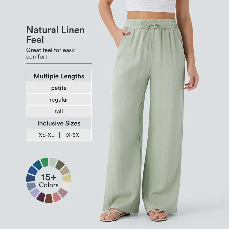 Halara™ Soft Touch Drawstring Wide-Leg Pants with Pockets