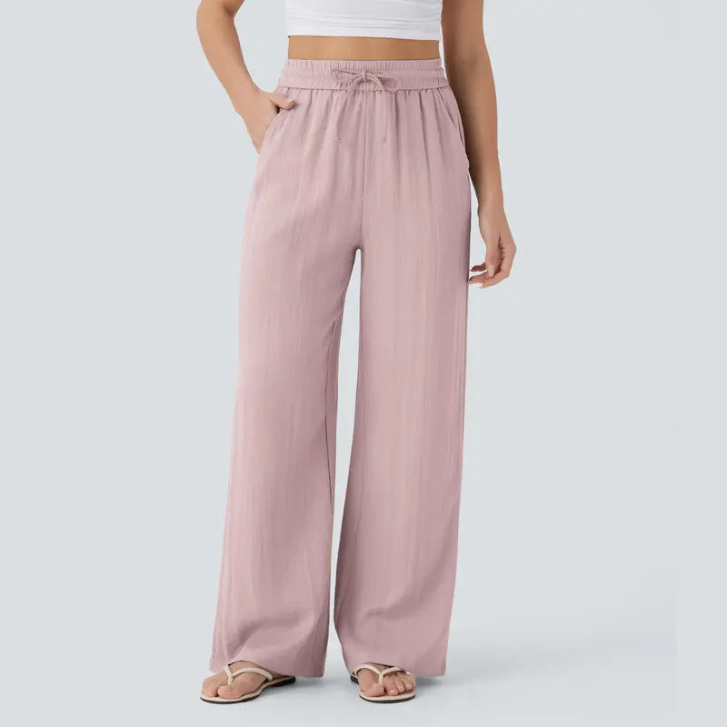 Halara™ Soft Touch Drawstring Wide-Leg Pants with Pockets