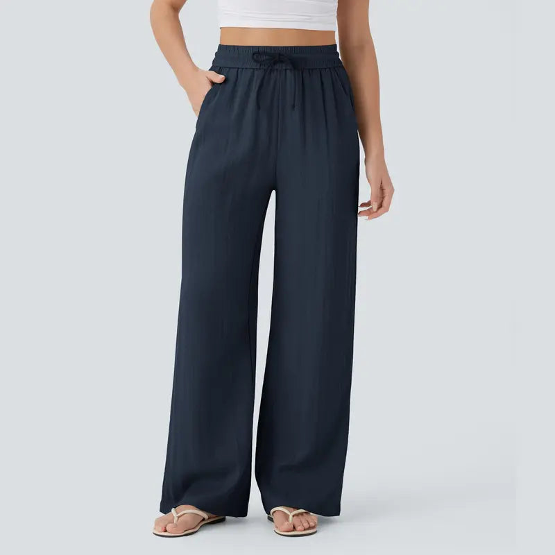 Halara™ Soft Touch Drawstring Wide-Leg Pants with Pockets