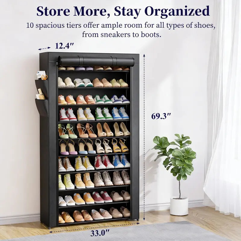 Kitsure™ Multi-Tier Shoe Rack with Side Handles