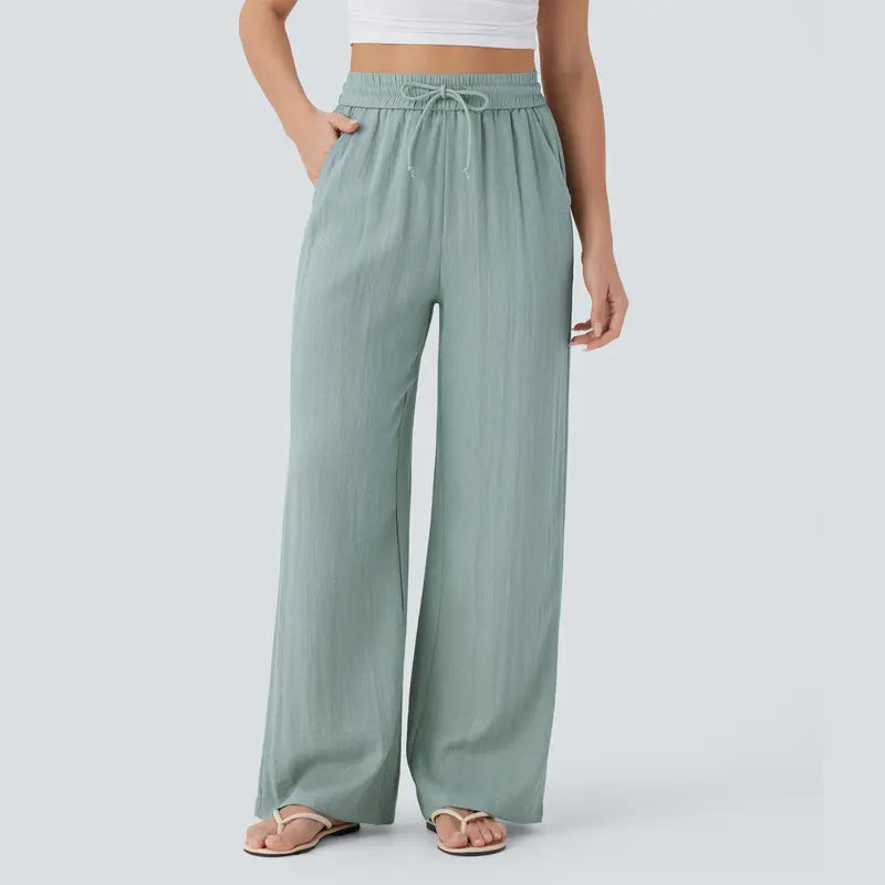 Halara™ Soft Touch Drawstring Wide-Leg Pants with Pockets