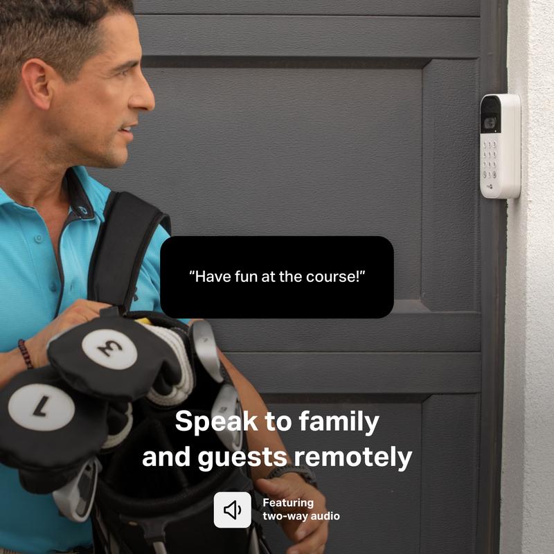 myQ Wireless Smart Garage Video Keypad (Remote Access & Live View Camera)