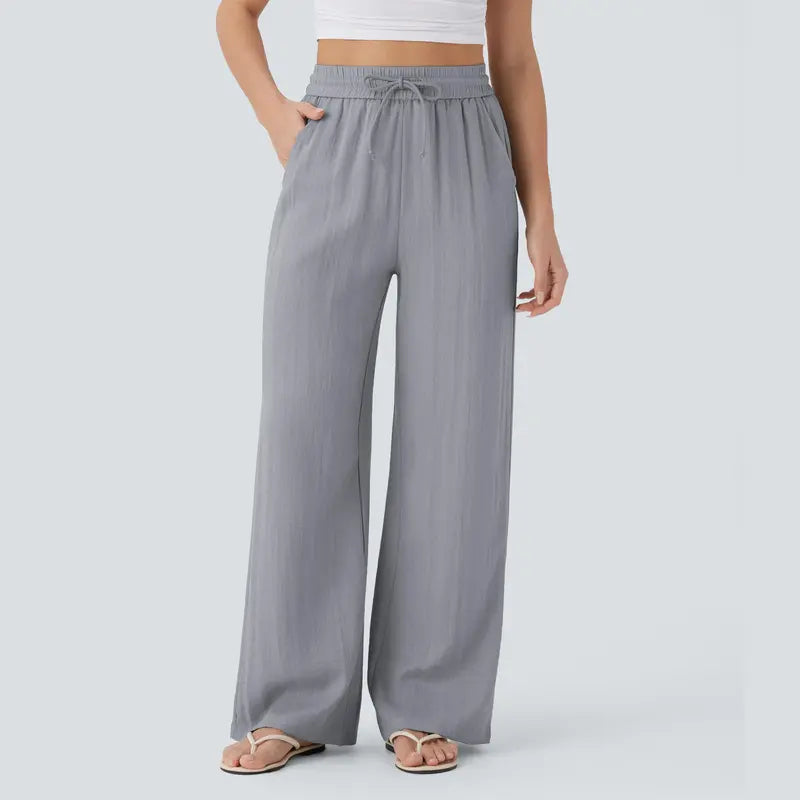 Halara™ Soft Touch Drawstring Wide-Leg Pants with Pockets