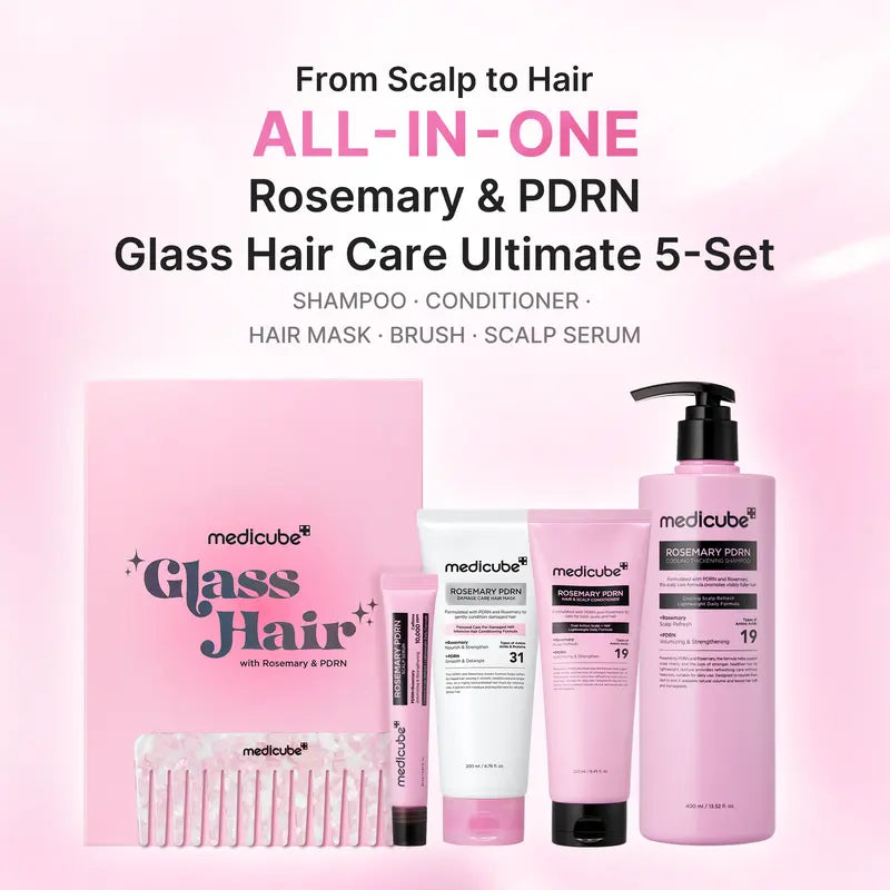 medicube™ Rosemary PDRN Scalp & Hair Thinning Care Kit (4-Piece)