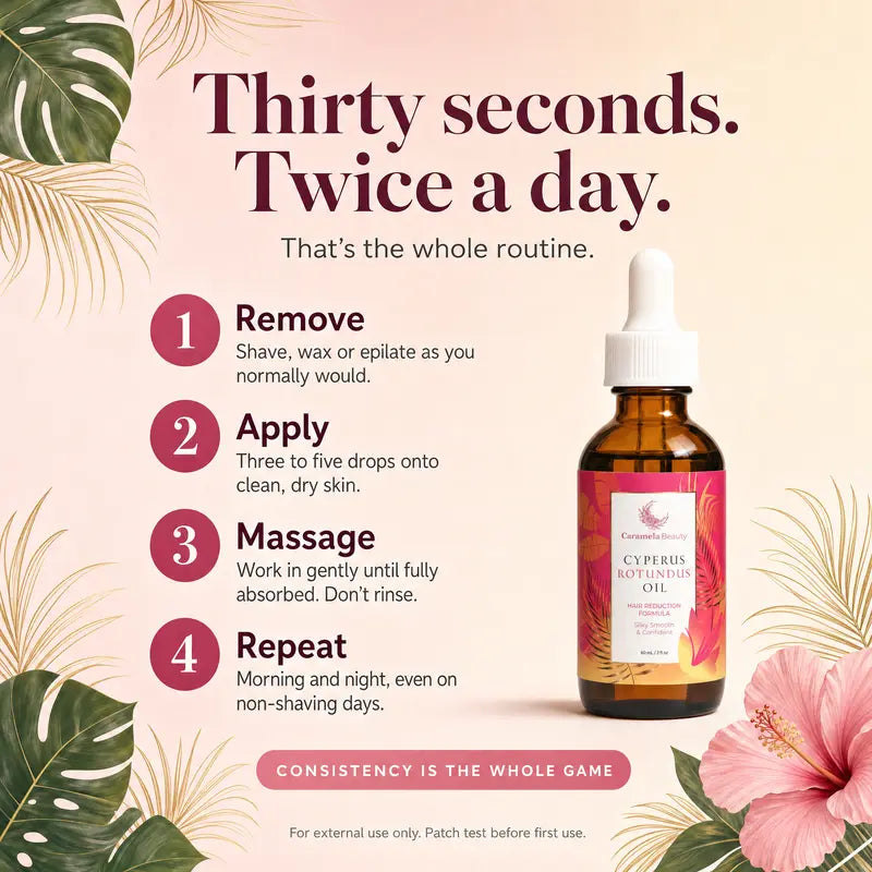 Caramela Beauty™ Cyperus Rotundus Hair Inhibitor Oil (60ml)