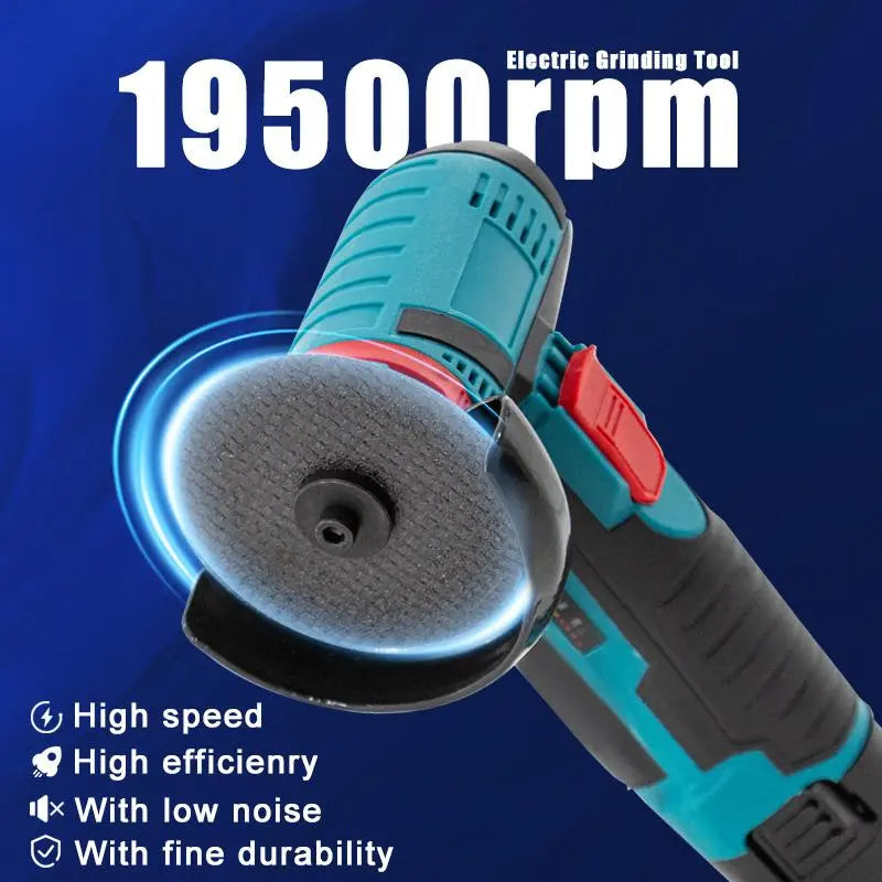 12V Cordless Mini Brushless Angle Grinder Kit (with 2x Batteries)
