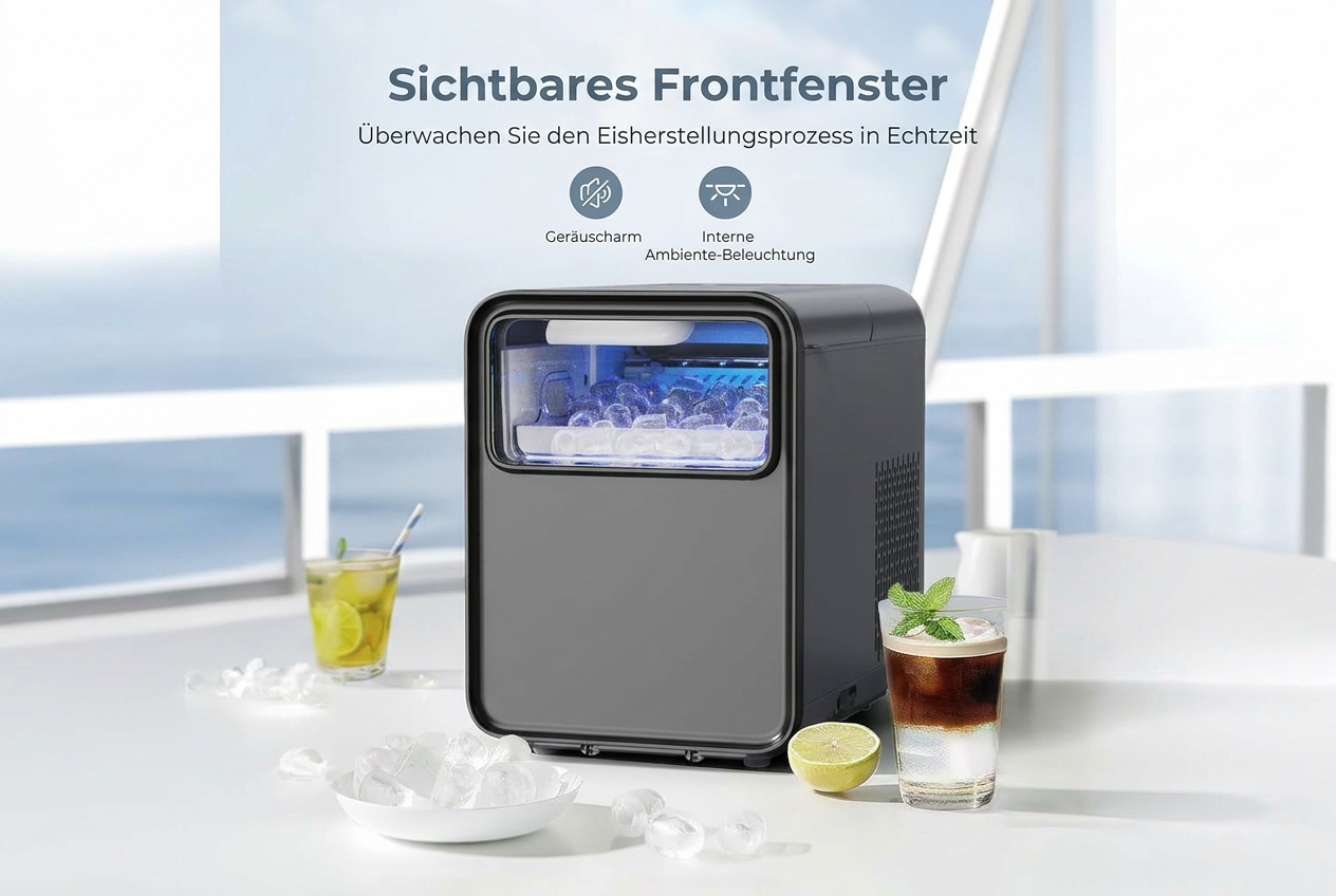 Kompakter Eiswürfelbereiter